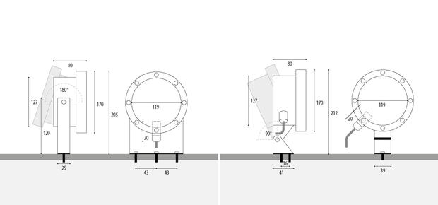 4.0192 LED- kohdevalaisin suihkulähteelle