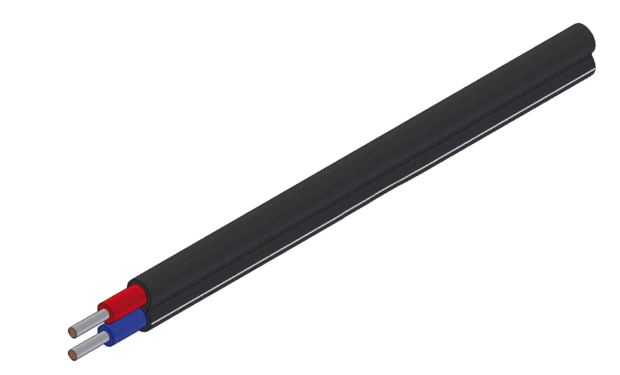 Systemkabel  2×2.5 mm² - Svart